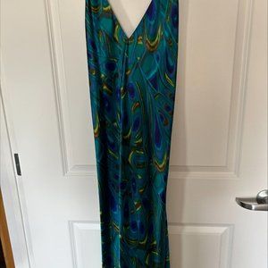 Long gown multi colored.